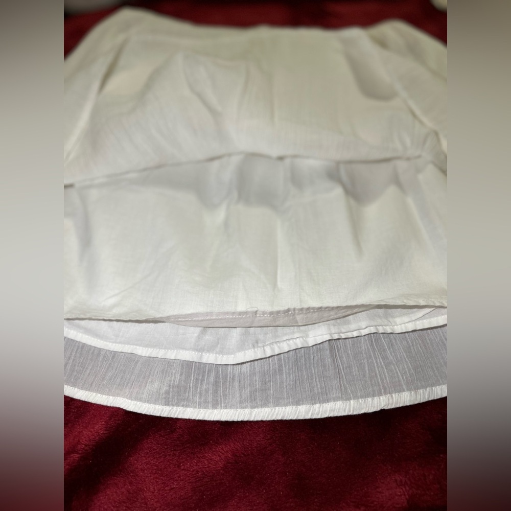 Ladies GAP White Baby Doll Shirt (M) - Picture 5 of 6